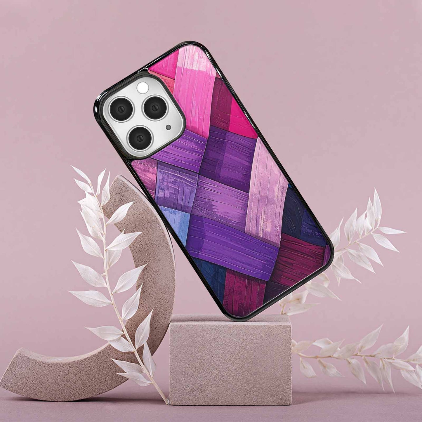 iPhone 15 Pro Max Case — Genderfluid Flag Color Theme Small Rainbow, Custom Designed Case Cover