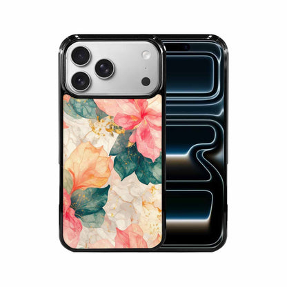iPhone 17 Pro Max Case — Marble Floral, Custom Printed Phone Case