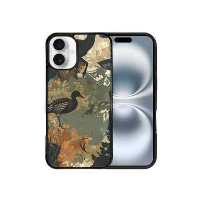 iPhone 16 Plus Case — Hunting Camouflage Pattern With Deer And, Custom Printed Phone Case