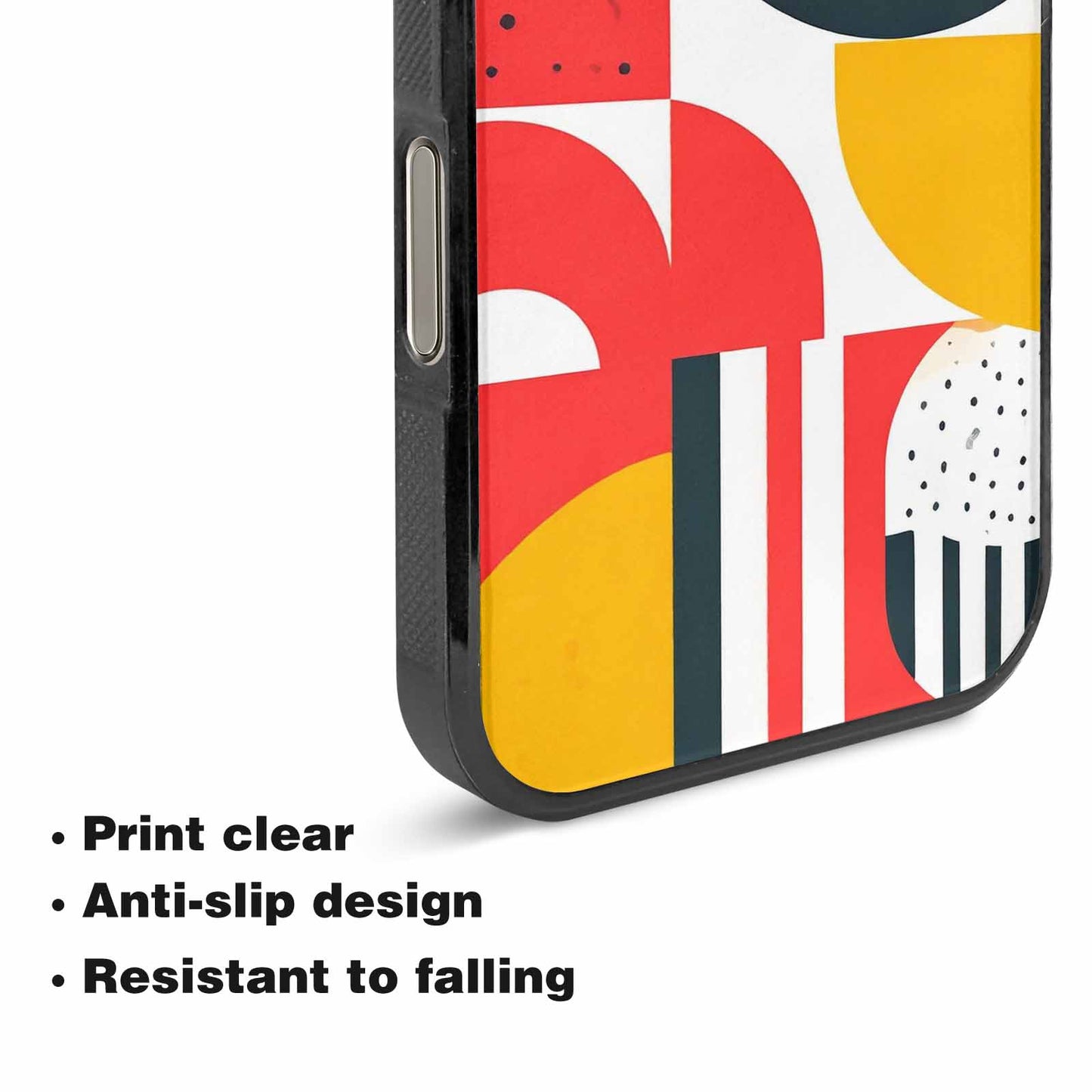 iPhone 16 Pro Case — 1990s Memphis Art Pattern, Customized Protective Case