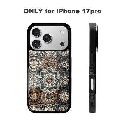 iPhone 17 Pro Case — Small Mandala Pattern Randomly Varying Floral, Original Design Phone Case