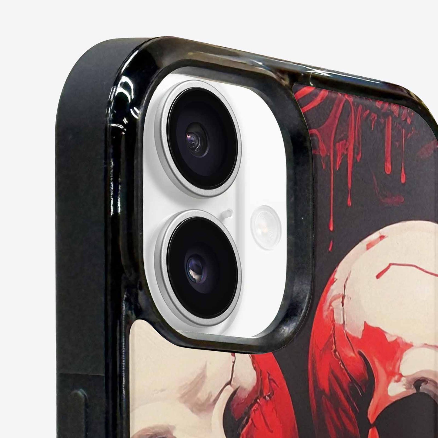 iPhone 16 Plus Case — 1000\'s Of Skulls Overlapping Eachother Everywhere, Custom Designed Case Cover