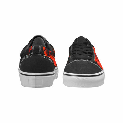 MEN'S Halloween Splatter Handprint Canvas Lace-Up Vivid Sneakers