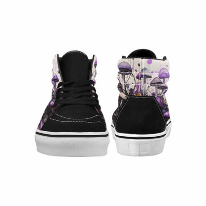 MEN'S Rainbow Drip Mushrooms High Top Canvas Grunge Custom Shoes