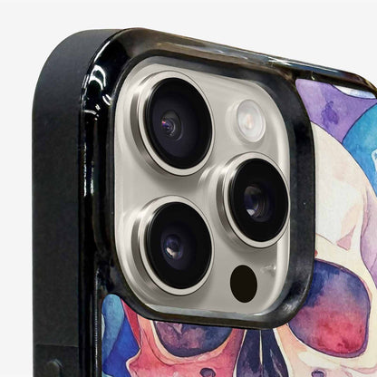 iPhone 16 Pro Case — Kulls Watercolor Skulls Small Skull Pattern, Custom Made Phone Cover
