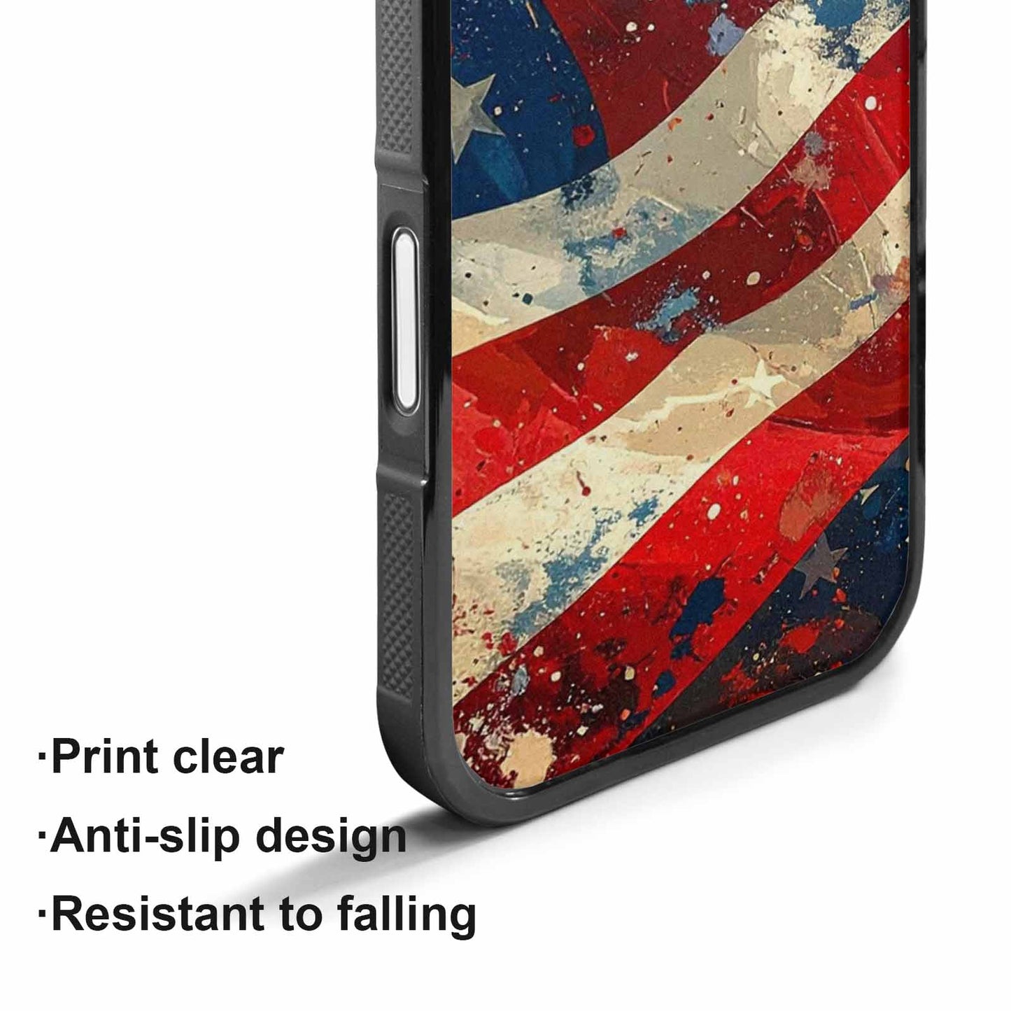 iPhone 17 Case — Small American Flag Stars Galaxy Space, Unique Phone Case Design