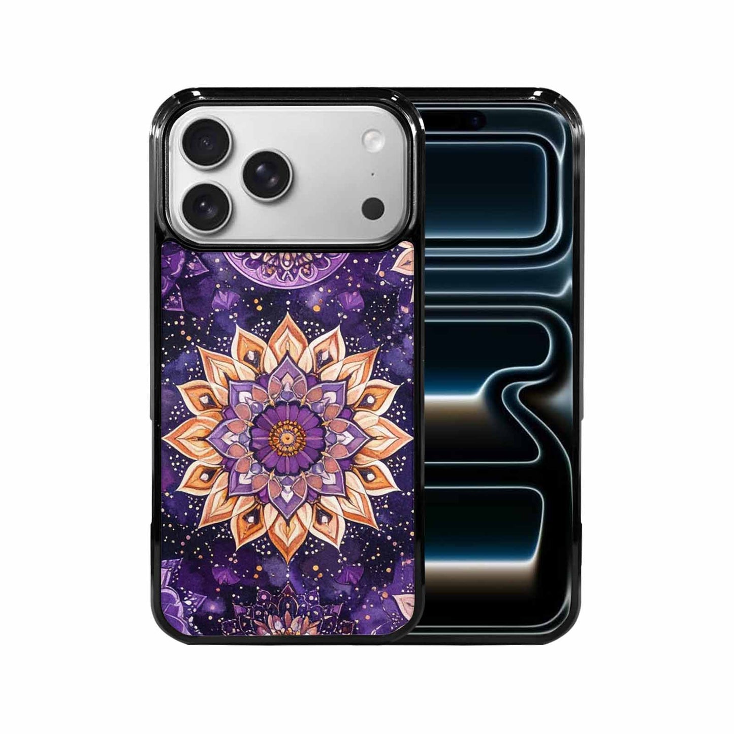 iPhone 17 Pro Max Case — Small Mandala Pattern, Randomly Floral, Custom Printed Phone Case