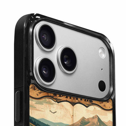 iPhone 17 Pro Case — Vintage Travel Artwork Pattern Retro Vintage, Custom Made Phone Cover