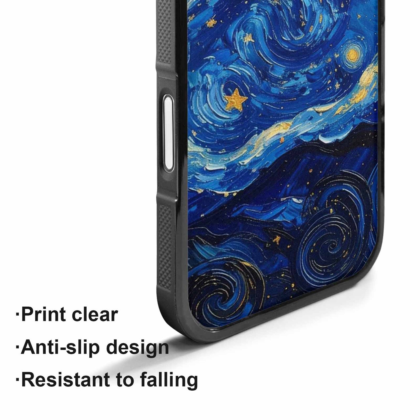iPhone 17 Case — Swirling Deep Blue Night Galaxy Space, Custom Art Phone Cover