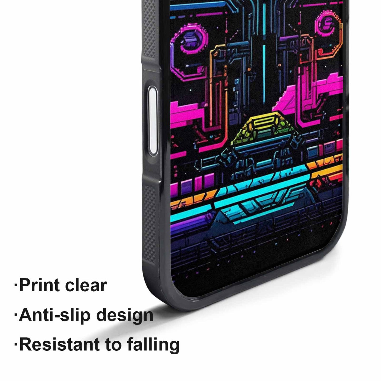 iPhone 17 Air Case — Retro Pixel Art Pattern Bit Retro, Personalized Phone Case