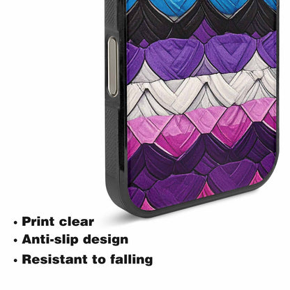 iPhone 16 Pro Max Case — Genderfluid Flag Color Theme Small Rainbow, Custom Designed Case Cover