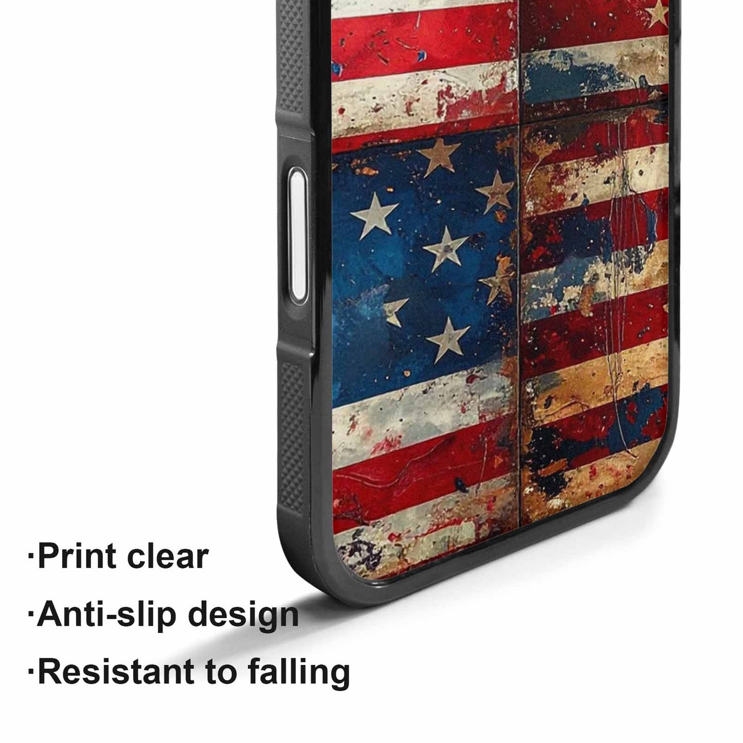 iPhone 17 Case — Small American Flag Stars Galaxy Space, Custom Made Phone Cover