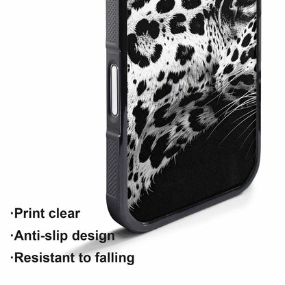 iPhone 17 Air Case — Leopard Print Black And White Animal, Customized Protective Case