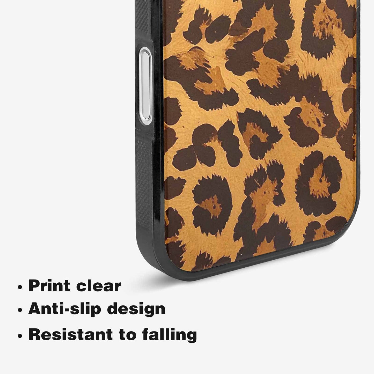 iPhone 16 Plus Case — Classic Leopard Print Warm Golden Tan, Unique Phone Case Design