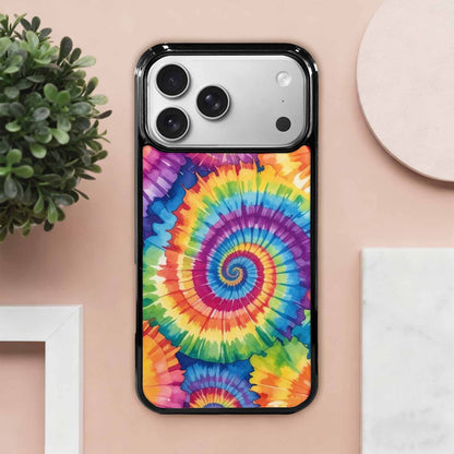 iPhone 17 Pro Max Case — Tie Dye Spiral Rainbow Tie Dye, Custom Made Phone Cover