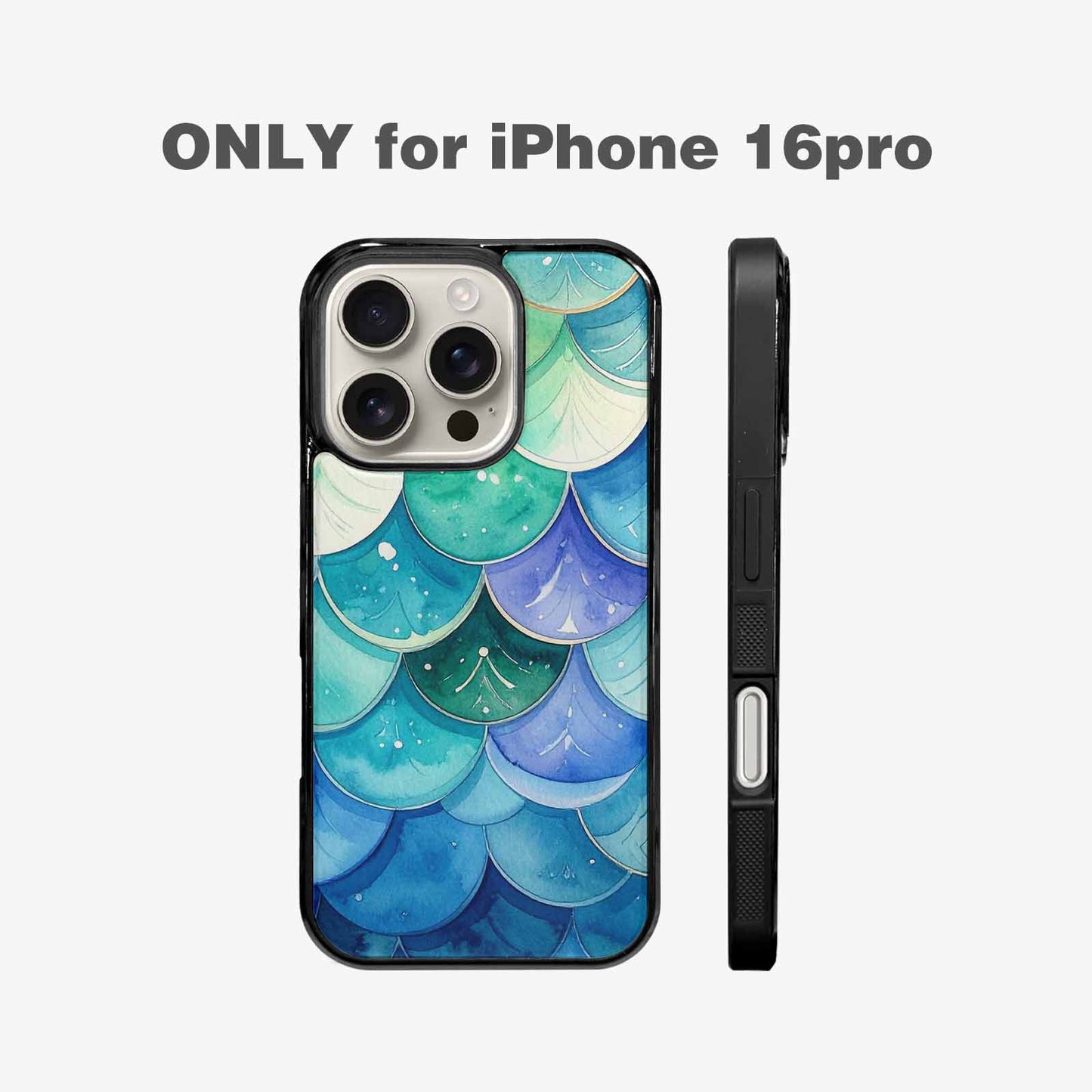 iPhone 16 Pro Case — Mermaid Scale, Custom Made Phone Cover