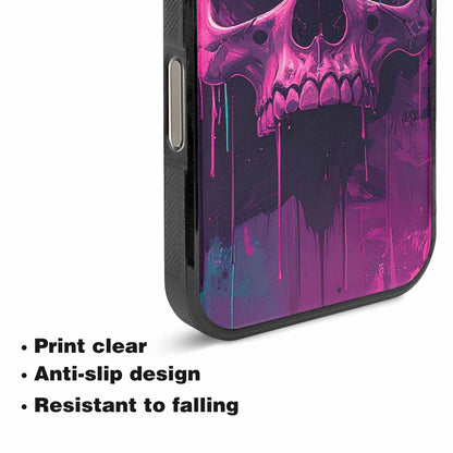 iPhone 16 Pro Case — 1000\'s Of Skulls Overlapping Each Other, Custom Art Phone Cover