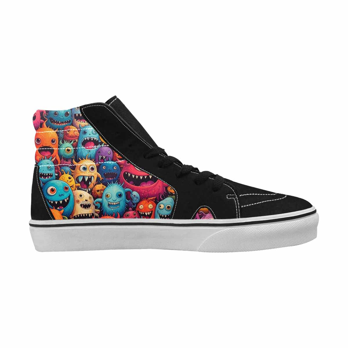 MEN'S Monsters (general) Cartoon Monst High Top Canvas Cottagecore Sneakers
