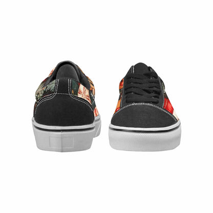 WOMEN'S Christmas Holly Snowflake Canvas Lace-Up Dark Academia Custom Shoes