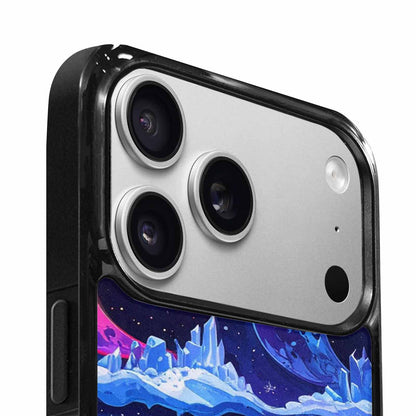 iPhone 17 Pro Max Case — Neon Winter Moon Cartoon Cute, Custom Phone Case