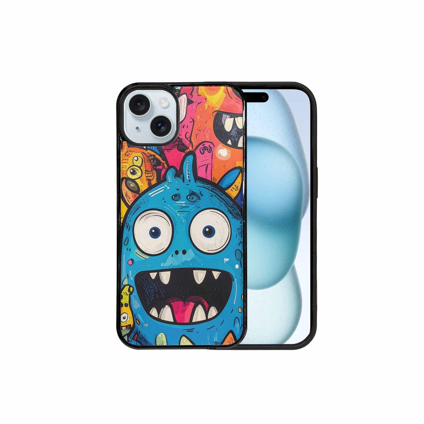 iPhone 15 Plus Case — Goofy Cartoon Monster, Customized Protective Case
