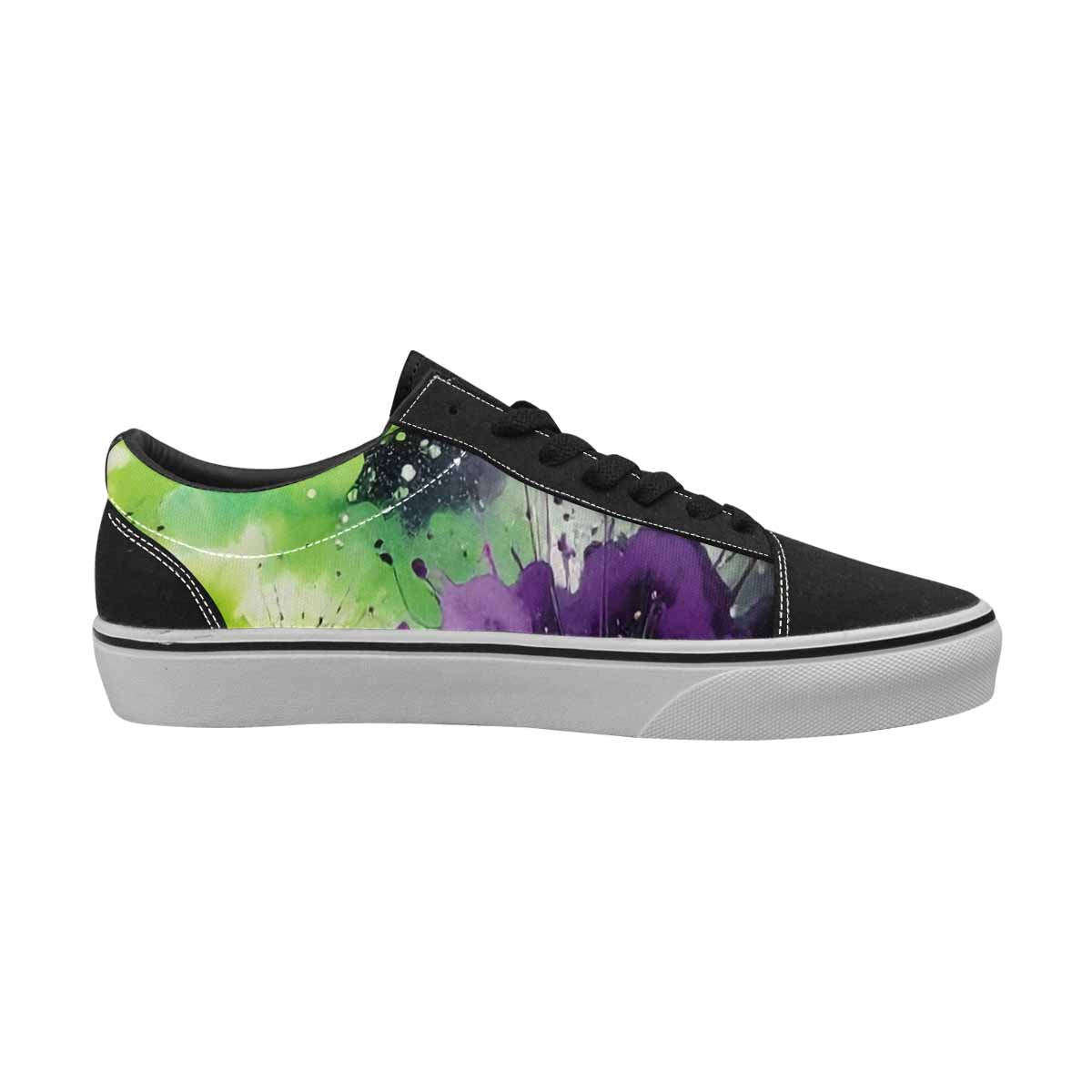 WOMEN'S Galaxy Nebula Lace-Up Canvas Vibrant Chaos Sneakers