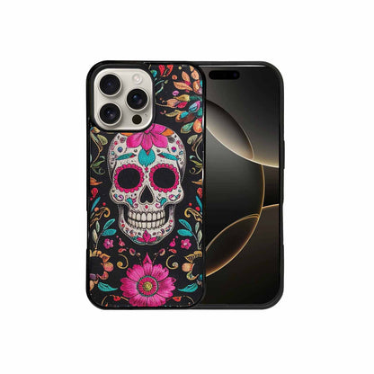 iPhone 16 Pro Max Case — Colorful Dia De Los Muertos Sugar, Custom Printed Phone Case