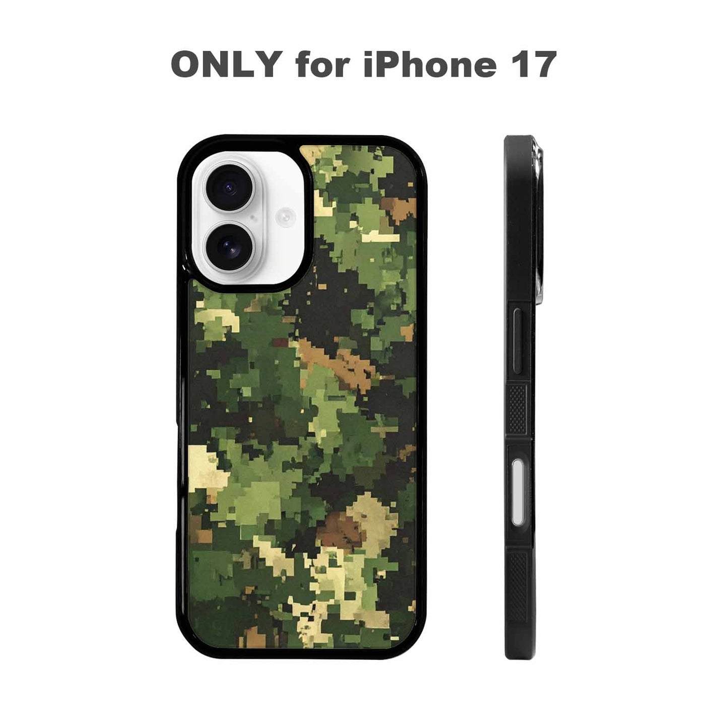 iPhone 17 Case — Small Military Camouflage Blotch Camo, Custom Phone Case