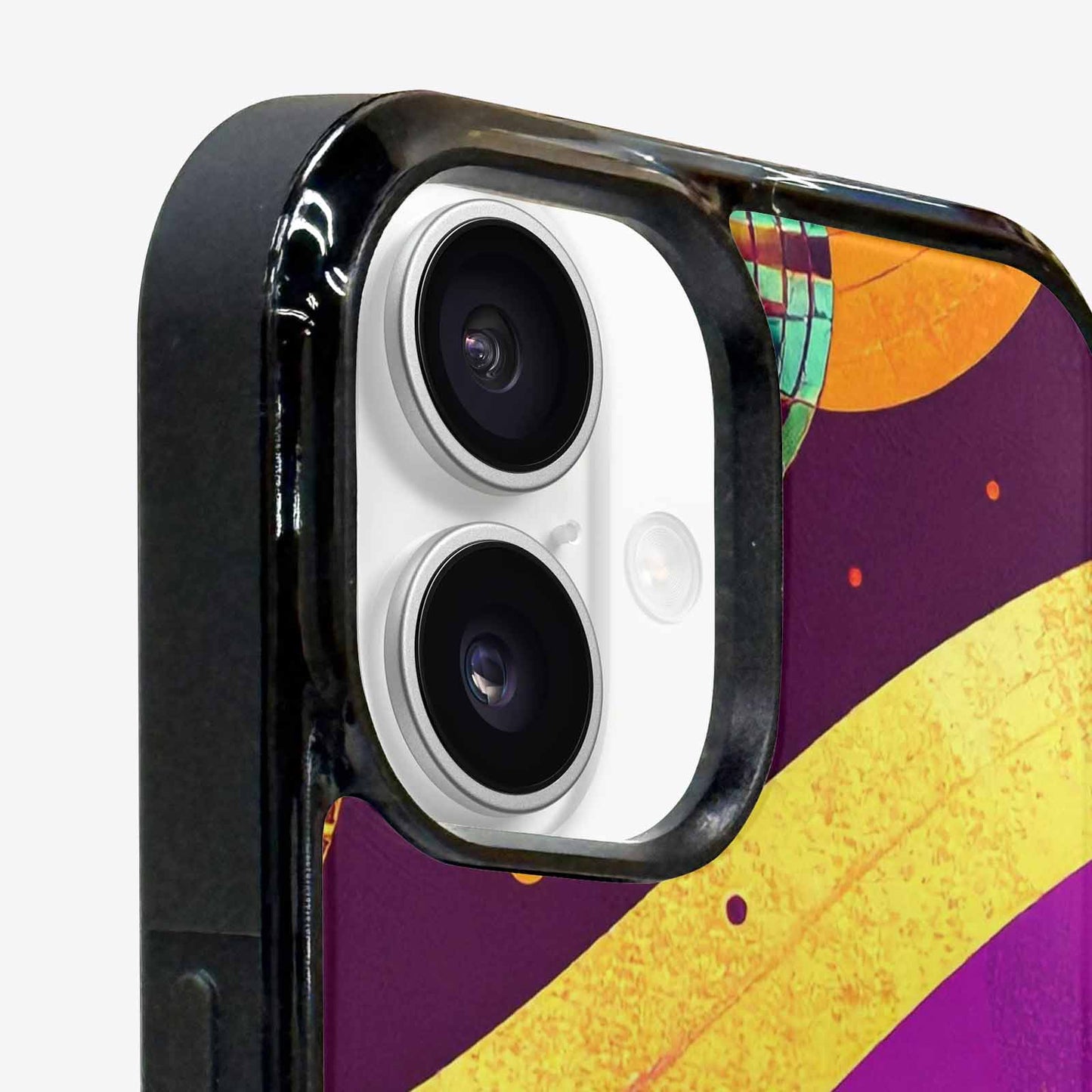 iPhone 16 Case — 1970s Disco Art Pattern, Personalized Phone Case