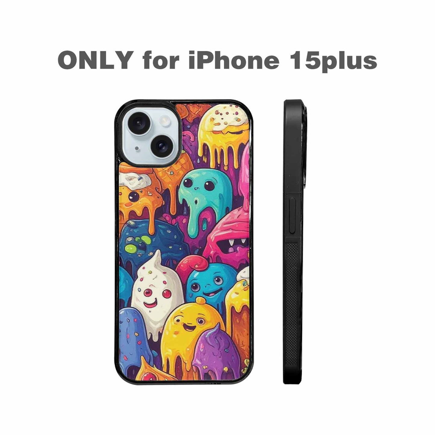iPhone 15 Plus Case — Melting Ice Cream Monster Charac, Personalized Phone Case