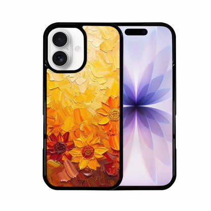 iPhone 17 Case — Impressionist Sunflower Brushstroke Pattern Floral, Custom Designed Case Cover