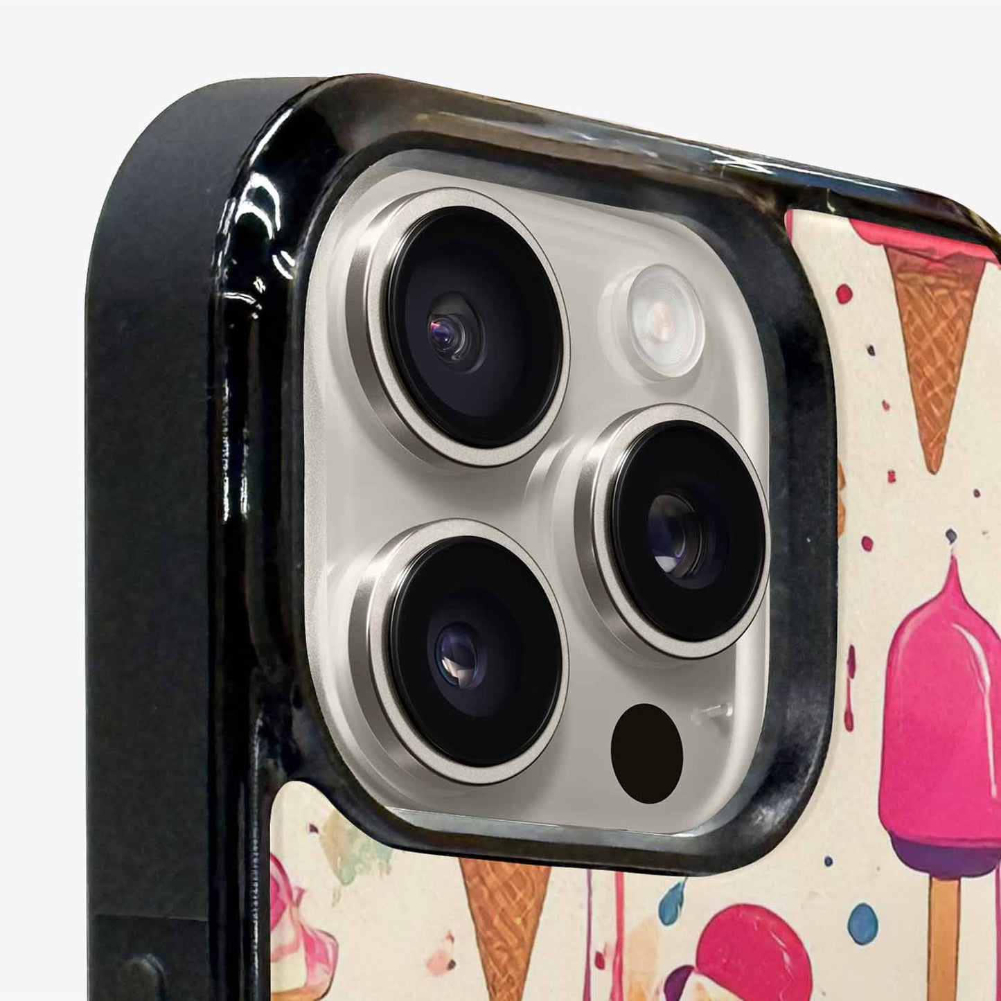 iPhone 16 Pro Max Case — Ice Cream Motif Ice Cream Motifs, Unique Phone Case Design
