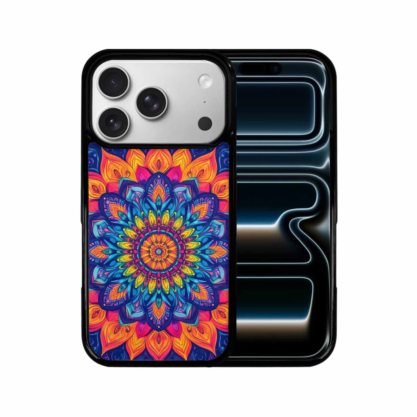 iPhone 17 Pro Case — Tie Dye Mandala Art Seamless Tie, Custom Phone Case
