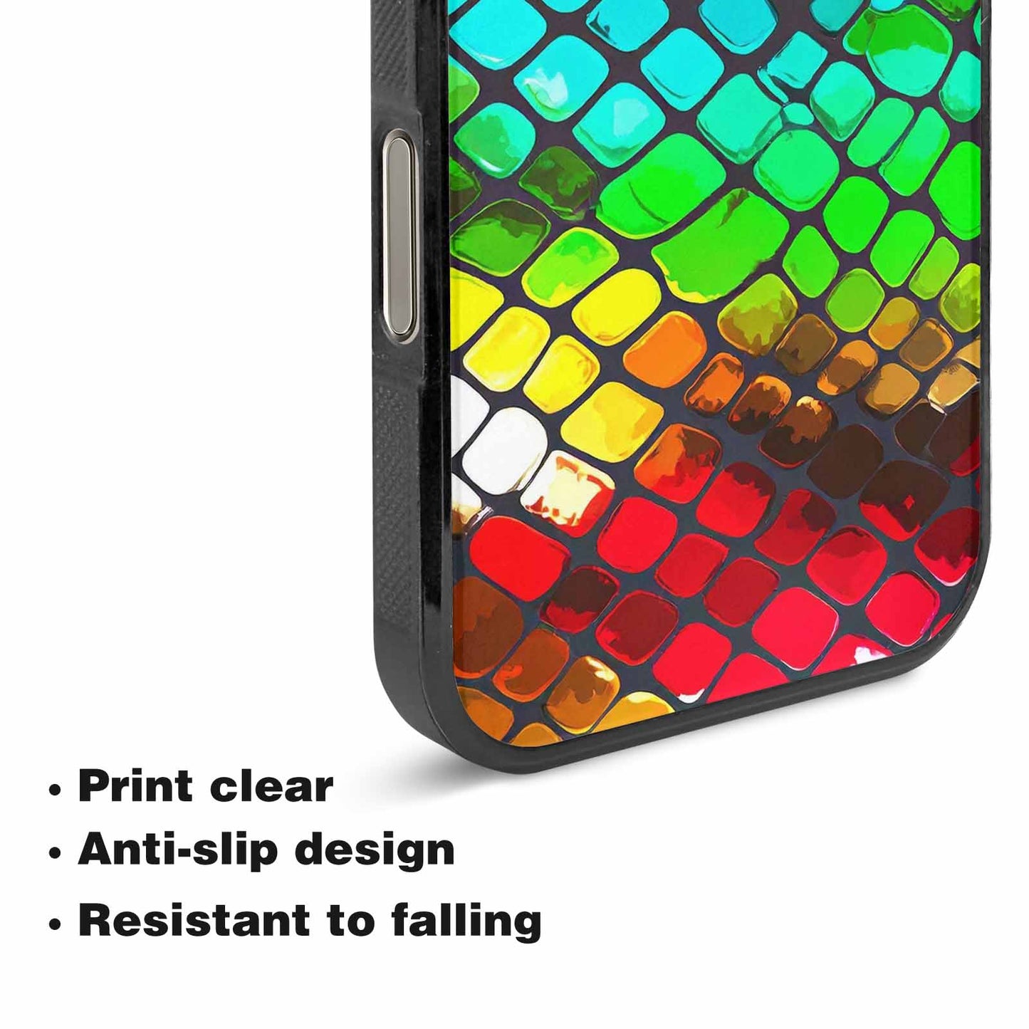 iPhone 16 Pro Max Case — Snake Print Dark Seamless Pattern Vibrant, Custom Phone Case