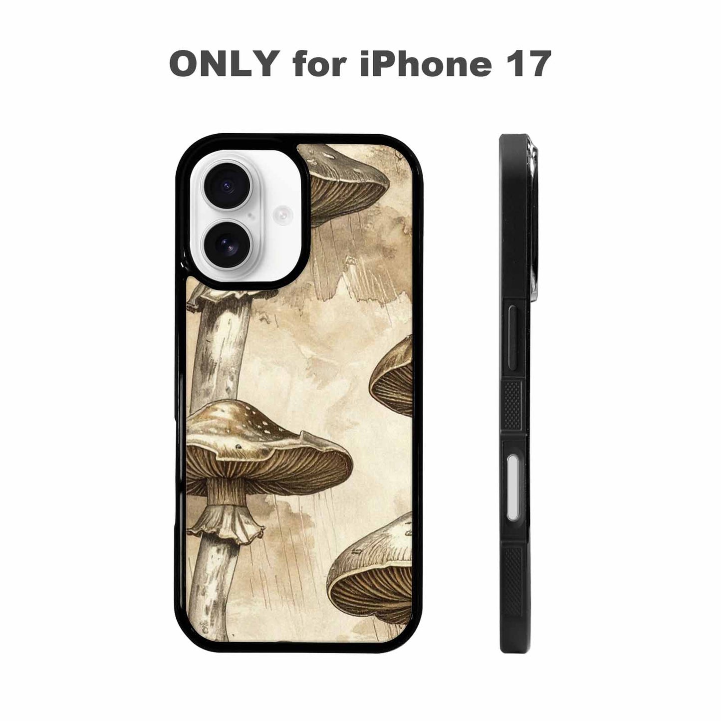 iPhone 17 Case — Iridescent Storm Mushroom Original Art, Unique Phone Case Design