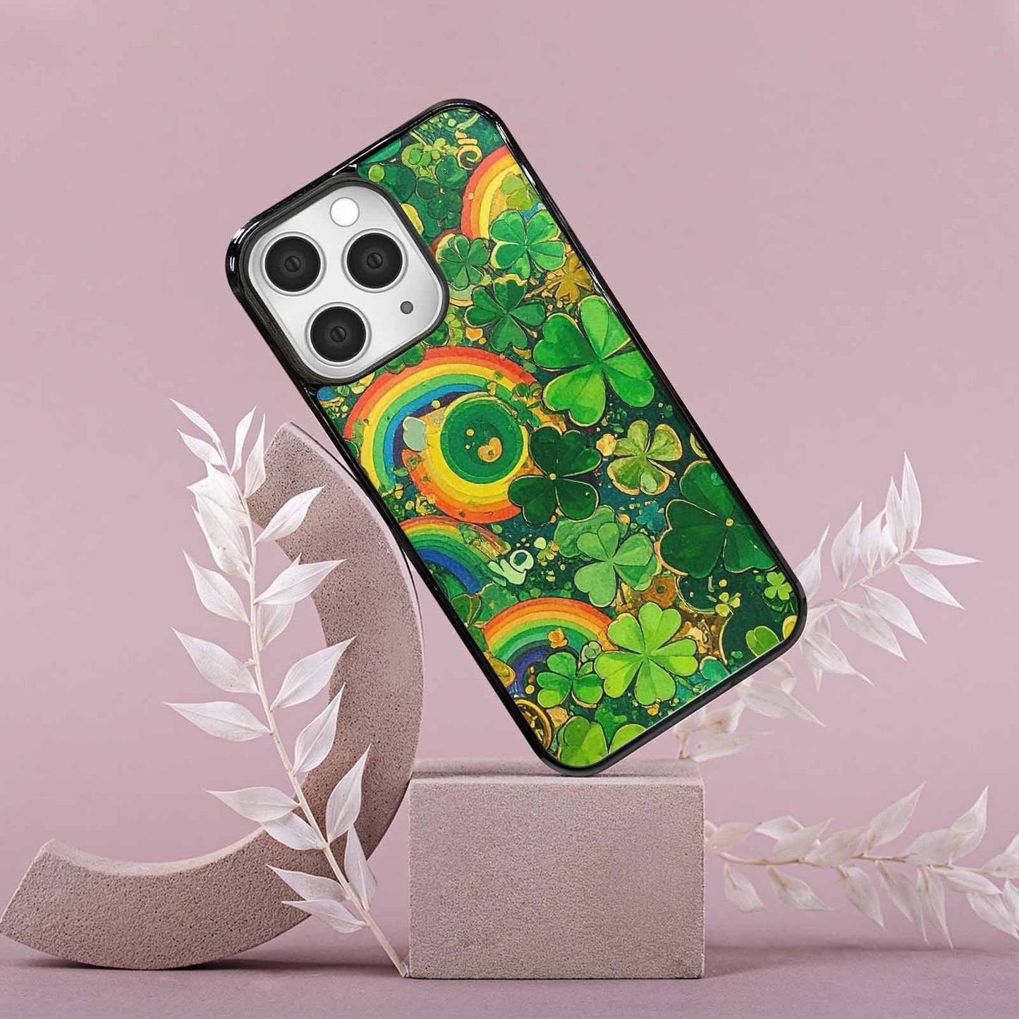 iPhone 15 Pro Max Case — St Patrick\'s Clover St Patrick\'s Clover, Custom Art Phone Cover