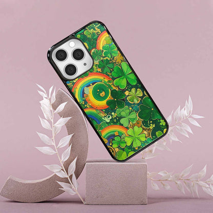 iPhone 15 Pro Max Case — St Patrick\'s Clover St Patrick\'s Clover, Custom Art Phone Cover
