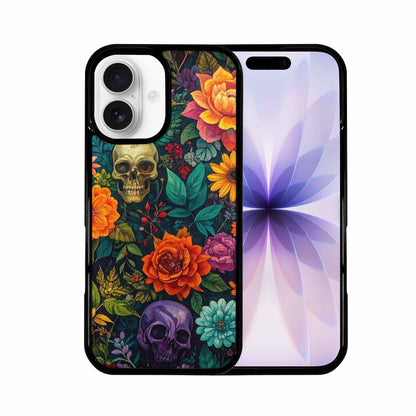 iPhone 17 Case — Skulls Botanicalskulls Pattern D7b Gothic Skulls, Custom Printed Phone Case