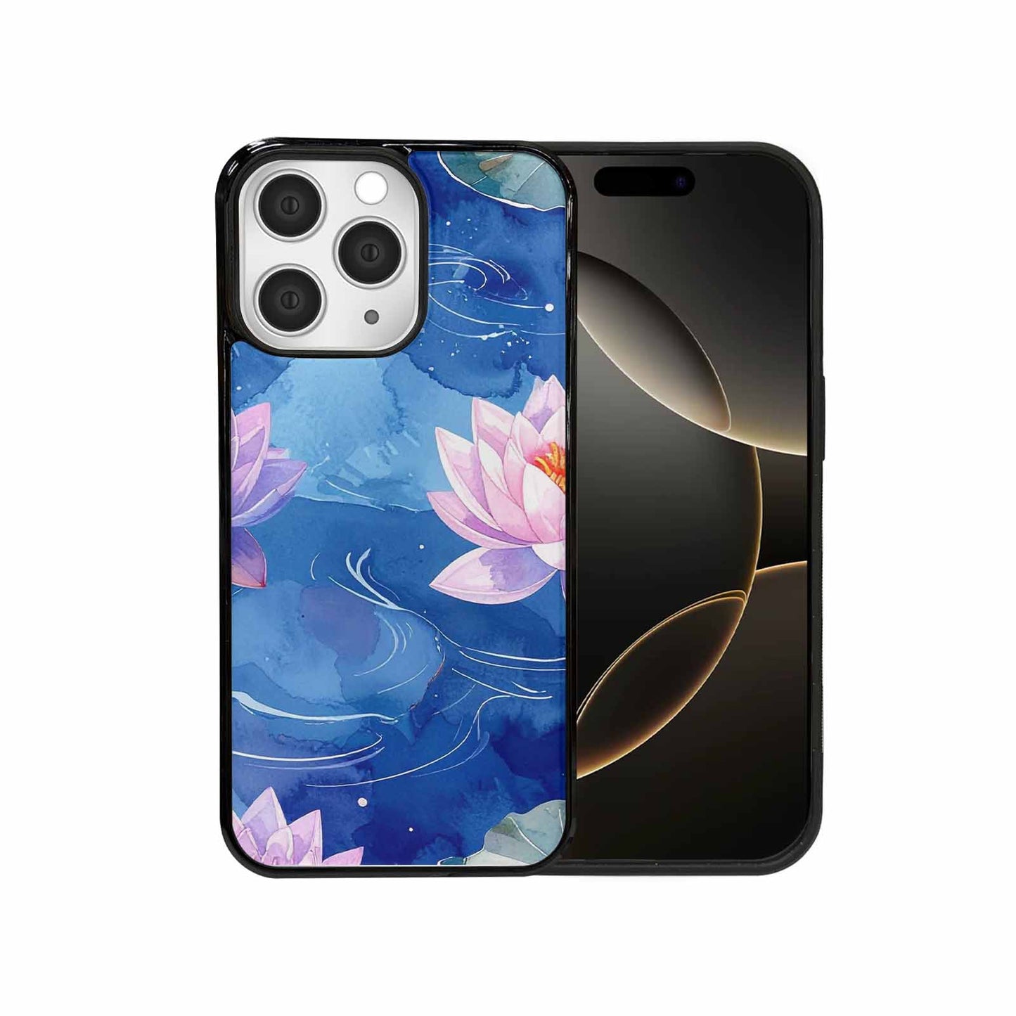 iPhone 15 Pro Max Case — Monet Water Lilies Painting Pattern, Unique Phone Case Design