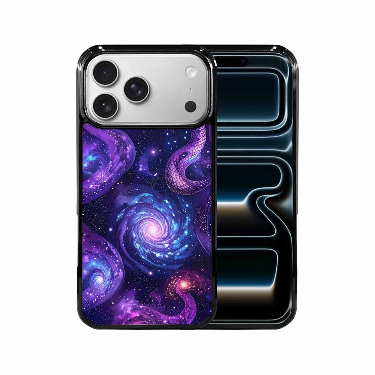 iPhone 17 Pro Max Case — Snake Print Galaxy Seamless Animal Print, Original Design Phone Case
