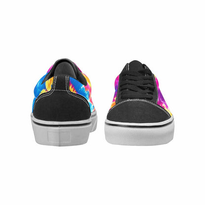 MEN'S Tie Dye Spiral Canvas Lace-Up Dreamcore Custom Shoes