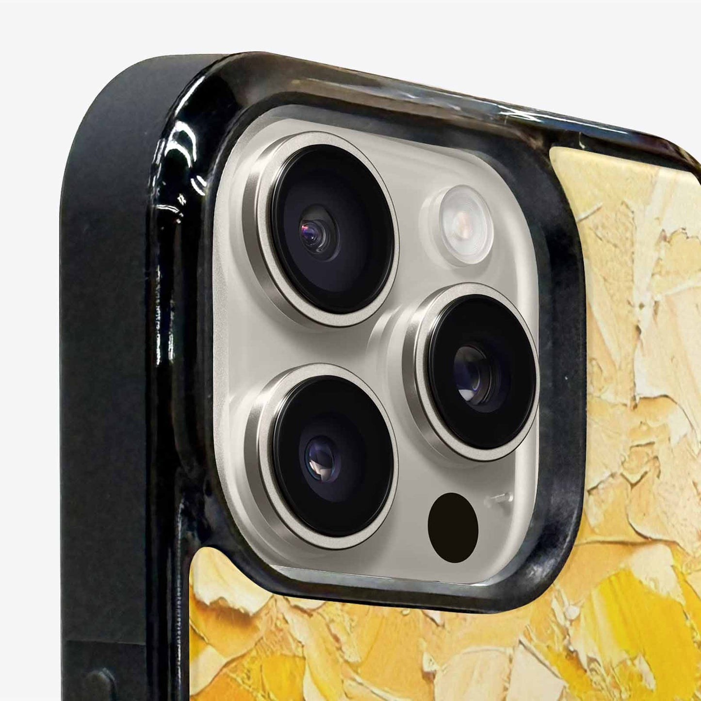 iPhone 15 Pro Max Case — Impressionist Sunflower Brushstroke Pattern Hundreds Of, Custom Print Case Cover