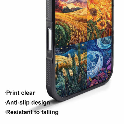 iPhone 17 Pro Max Case — Small Van Gogh Style Galaxy Space, Custom Printed Phone Case