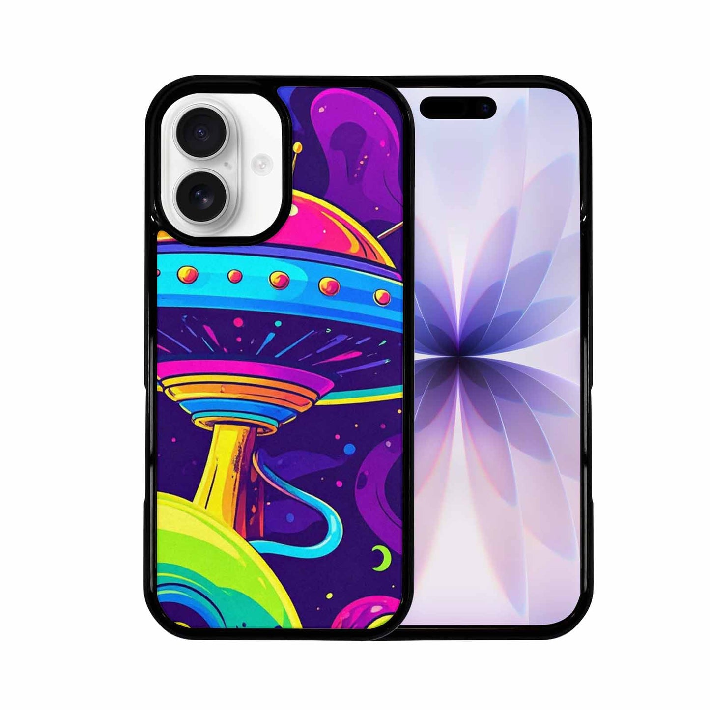 iPhone 17 Case — Alien Ufo Cartoon Art Alien Scifi, Customized Protective Case