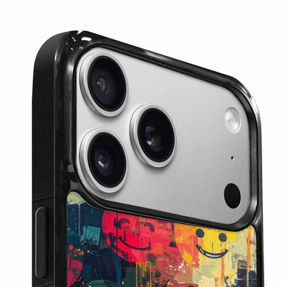 iPhone 17 Pro Case — Smiley Faces Camosmiley Faces Th8 Camo, Unique Phone Case Design