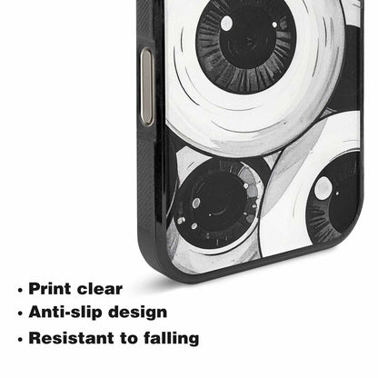 iPhone 16 Pro Max Case — Googly Cartoon Eyeballs, Custom Printed Phone Case