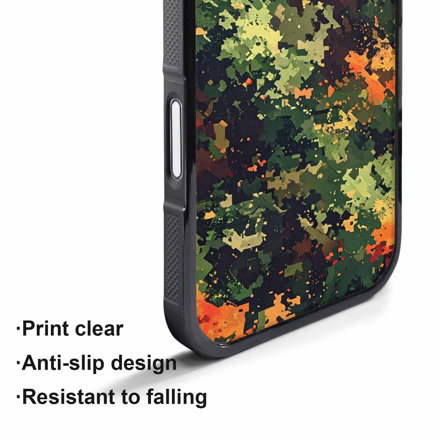 iPhone 17 Pro Case — Small Military Camouflage Blotch Pattern Camo, Original Design Phone Case
