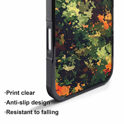 iPhone 17 Pro Case — Small Military Camouflage Blotch Pattern Camo, Original Design Phone Case
