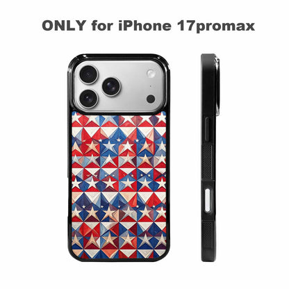 iPhone 17 Pro Max Case — Small American Flag Stars Galaxy Space, Customized Protective Case