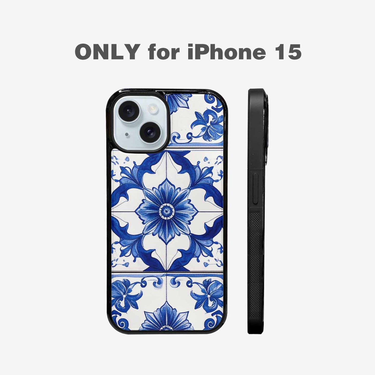 iPhone 15 Case — Talavera Tile Floral Custom, Custom Phone Case